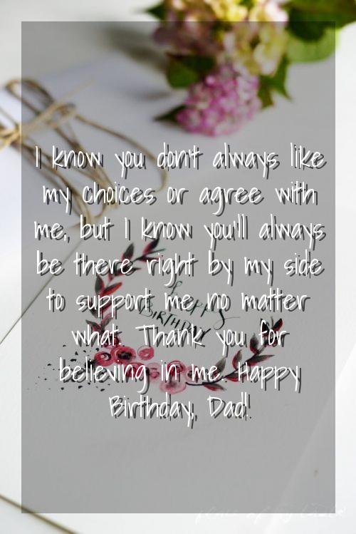 birthday wishes for father from family